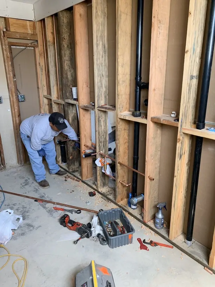 Commercial rough-in plumbing for Gas Line Repair in Armada